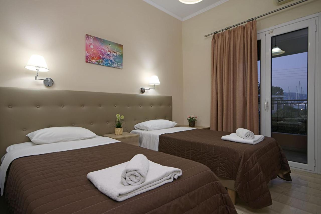 Stavros Apartments Kontokali Next To Gouvia Marina Bagian luar foto